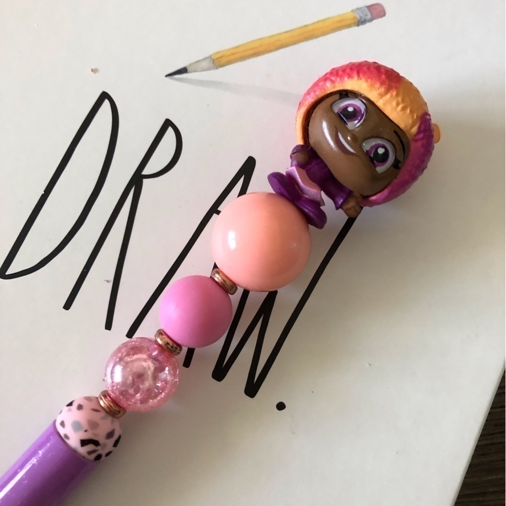 Disney Doorables: Wreak it Ralph: Taffy Vine handmade beaded pen
